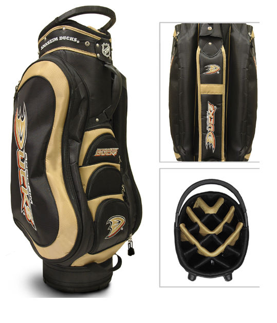 Team Golf 13035 NHL Anaheim Ducks Medalist Cart Bag 14 Way