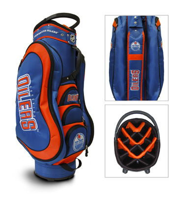 Team Golf 14035 NHL Edmonton Oilers Medalist Cart Bag 14 Way