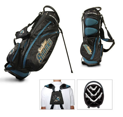 Team Golf 15328 NHL San Jose Sharks Fairway StandCarry Bag 14 Way