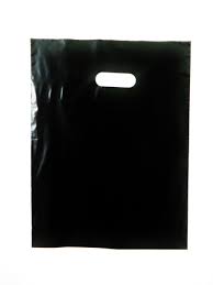 12dc912 9 In. X 13 In. Plastic Bag With Fold-over Reinforced Die Cut Handles - Pack Of 250