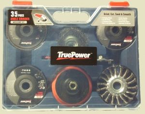 True Power 1700 35Pc Accessory Set for 4.5 in. Angle Grinders