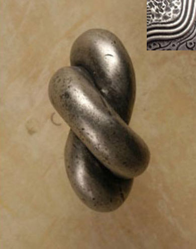 1122-1 Small Roguery Knob In Pewter Matte