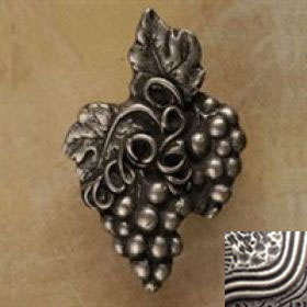 329-1 Grape Cluster Facing Right Knob In Pewter Matte