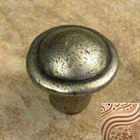 1045-17 1.13 In. Button Knob In Weathered White