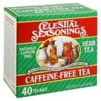 Celestial Seasonings 280513pack Celestial Seasonings CaffeineFree Herb Tea  3x40