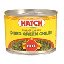 Hatch Farms Inc. 36649 Hatch Farms Green Chilies Hot Diced- 24x4 Oz