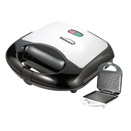 Ts-246 Panini Maker Grill - Black And Stainless Steel