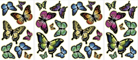 MyStyle MS0107 Butterflies Glow in the Dark Wall Stickers