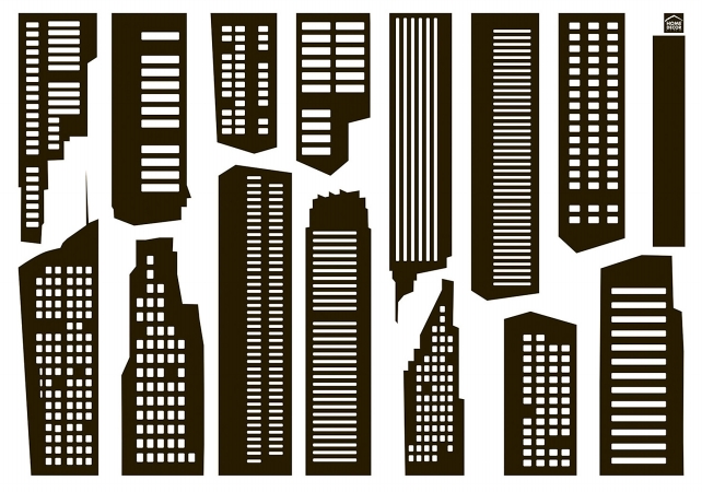 Crearreda CR57710 Skyline Wall Stickers