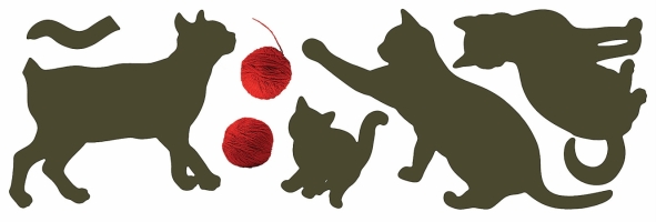Crearreda CR58251 Cats Wall Stickers