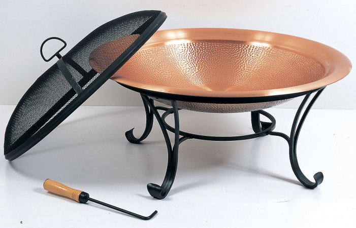 M88791 29 In Copper Hammered Fire Pit