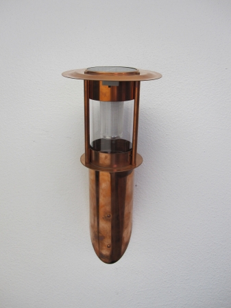 Unique Arts M22013 Copper Lighthouse Solar Wall Light Unique Arts M22013 Copper Lighthouse Solar Wall Light