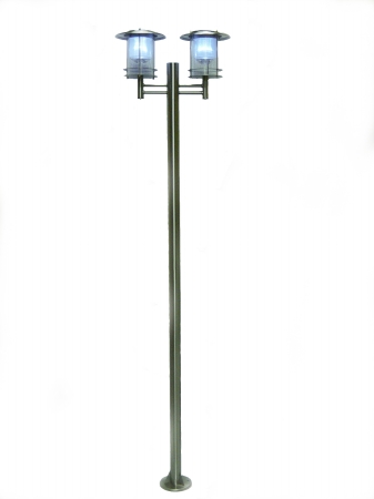 Unique Arts M23006 Stainless Steel Double Tower Solar Light Unique Arts M23006 Stainless Steel Double Tower Solar Light