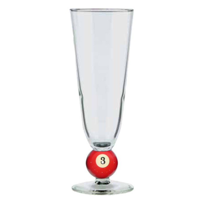 Trademark Poker 40billiardpilsner3 12 oz. Pilsner Billiard Glass No. 3