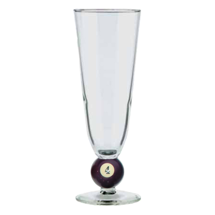 Trademark Poker 40billiardpilsner4 12 oz. Pilsner Billiard Glass No. 4