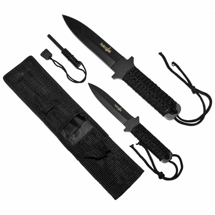 WhetstoneT Survivor Fire Starter Survival Knife set