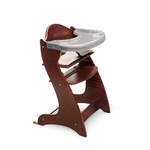 Badger Baskets 91700 Wood Baby High Chair with Tray  Cherry