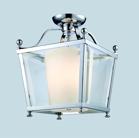 Z Lite 178-3sf-s Ashbury 3 Light Semi-flush Mount Glass - Chrome