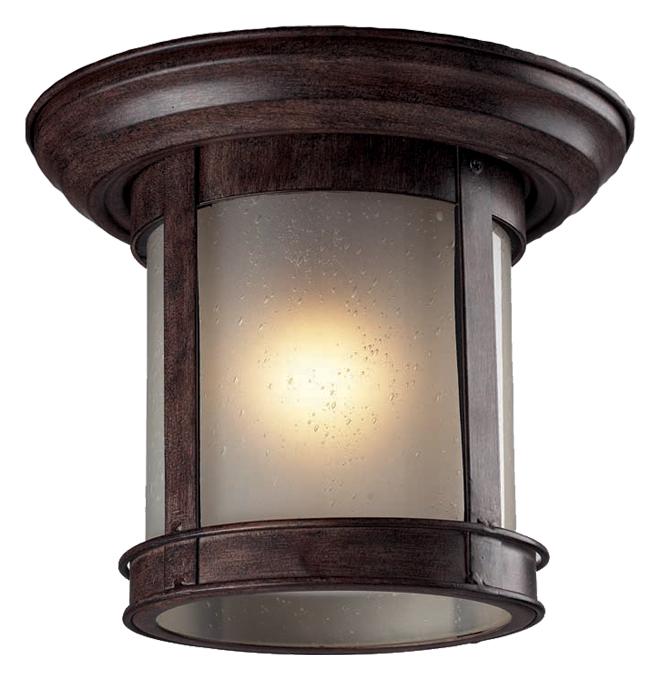 Z Lite 514f-wb Outdoor Flush Mount Light - Weathered Bronze