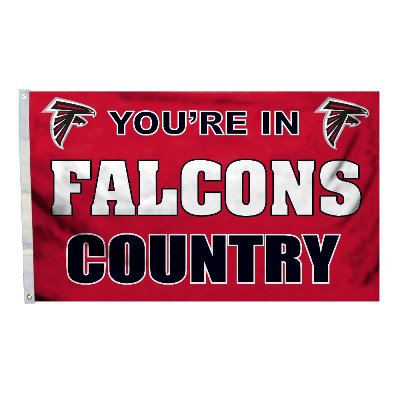 FREMONT DIE 94120B 3 Ft. X 5 Ft. Flag with Grommetts Atlanta Falcons