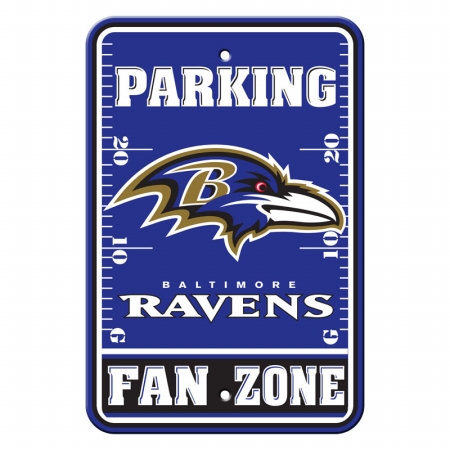 Fremont Die 92231 Plastic Parking Sign Baltimore Ravens