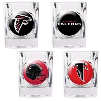Great American Products 41120 4pc Collectors Shot Glass Set Atlanta Falcons