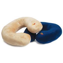Neck Pillow With Microfiber Cover Assorted Colors