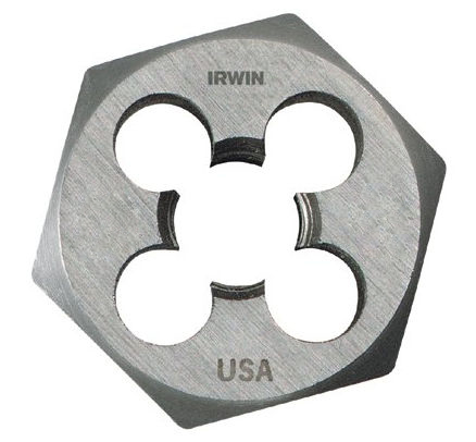 Irwin Industrial Tool Co. Ha6952 14mm-2mm High Carbon Steel Metric Hexagon Die 1.44 Across Flat