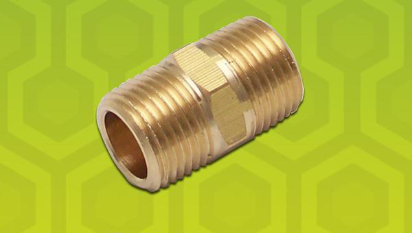 501393 .38 In. Npt Male To .38 In. Npt Male Nipple Air Fitting