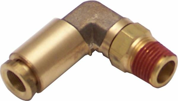 12009 .13 In. Npt Male To .25 In. Push Tube Elbow Air Fitting