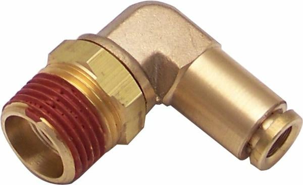 12011 .38 In. Npt Male To .25 In. Push Tube Elbow Air Fitting