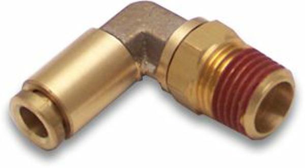 12012 .13 In. Npt Male To .38 In. Push Tube Elbow Air Fitting