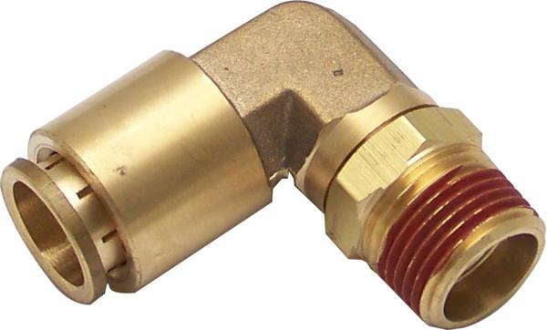 12016 .38 In. Npt Male To .5 In. Push Tube Elbow Air Fitting