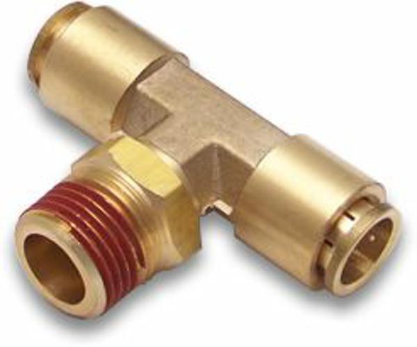 12183 .5 In. Npt Male To .25 In. Push Tube Straight Male T Air Fitting