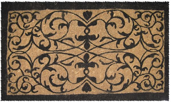 570f Iron Grate Rectangle Extra - Thick Hand Woven Coir Doormat