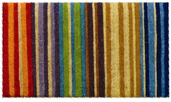 834f Rainbow Extra - Thick Hand Woven Coir Doormat