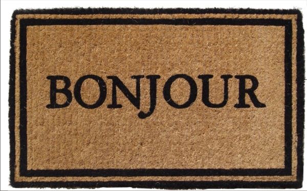 874f Bonjour Extra - Thick Hand Woven Coir Doormat