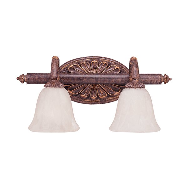 2 Light Bathroom Vanity Wall Sconce 1218BF2WT