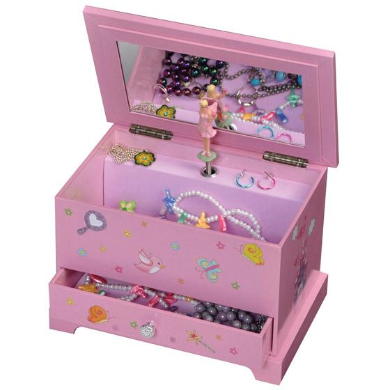 00704s11 Kerri Girls Musical Ballerina Jewelry Box