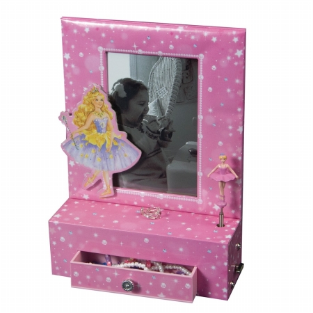 Mele Co. 00803S10M Paige Girls Musical Ballerina Photo Frame Jewelry Box