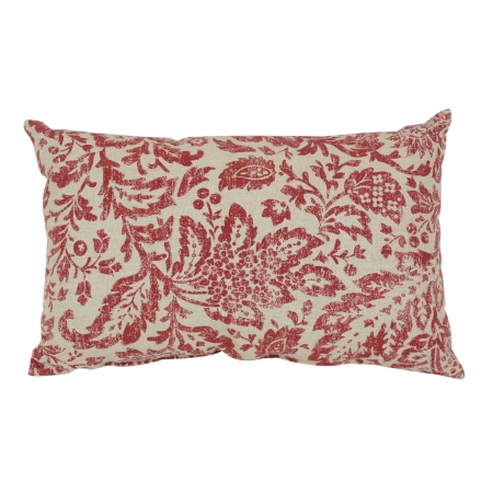 441498 Decorative Red-tan Damask 18.5 In. X 11.5 In. Rectangle Toss Pillow
