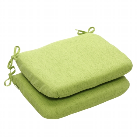 451688 Baja Lime Green Rounded Corners Seat Cushion (set Of 2)