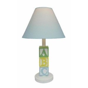 13134 Abc Character Lamp, Blue Shade