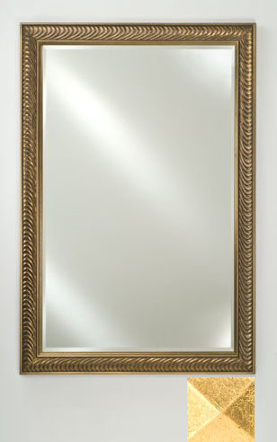 24 In.x 30 In.framed Beveled Mirror - Gold-silver