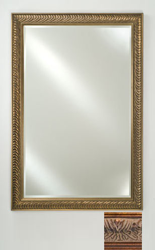 24 In.x 30 In.framed Beveled Mirror - Antique Oiled Bronze