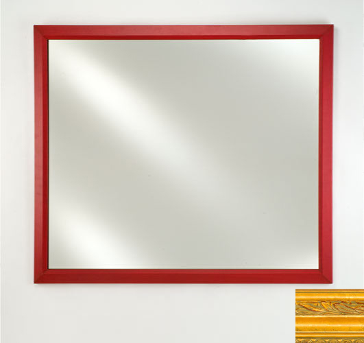 24 In.x 36 In.signature Plain Mirror - Chateau Gold