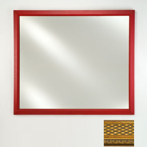 16 In.x 22 In.signature Plain Mirror - Elegance Cabinet - Gold