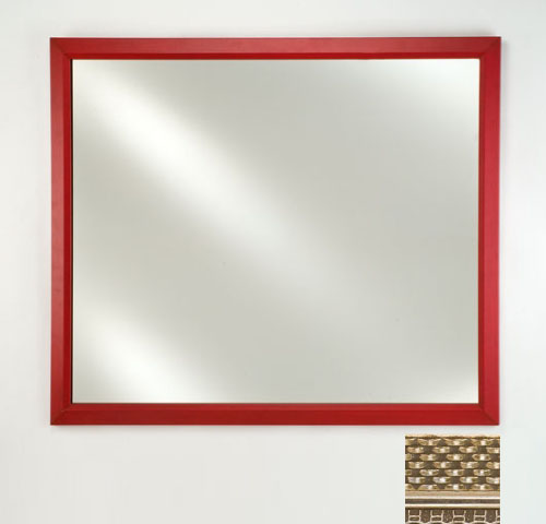 16 In.x 22 In.signature Plain Mirror - Elegance Cabinet - Silver
