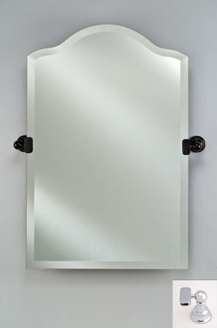 16 In.x 25 In.radiance Tilt Scallop Top Mirror - Polished Chrome