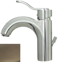 Alfi Trade 3-04040-bn 5 In. Wavehaus Single Hole-single Lever Lavatory Faucet With Pop-up Waste- Brushed Nickel